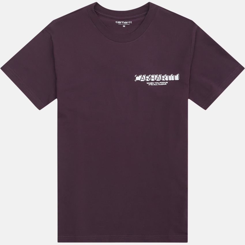 Carhartt WIP T-shirts S/S NATURAL SURVEILLANCE I031030 DARK PLUM